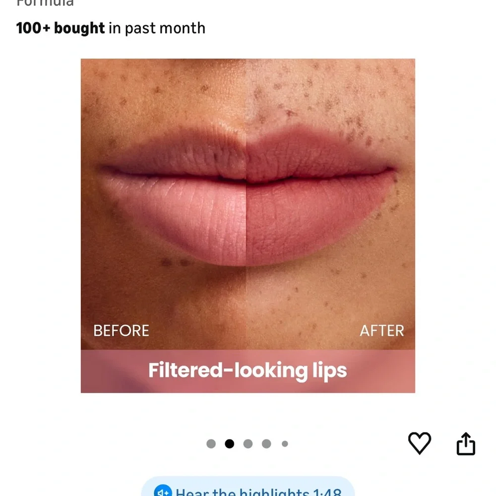 Soft-Focus Matte Lip Stain - Red